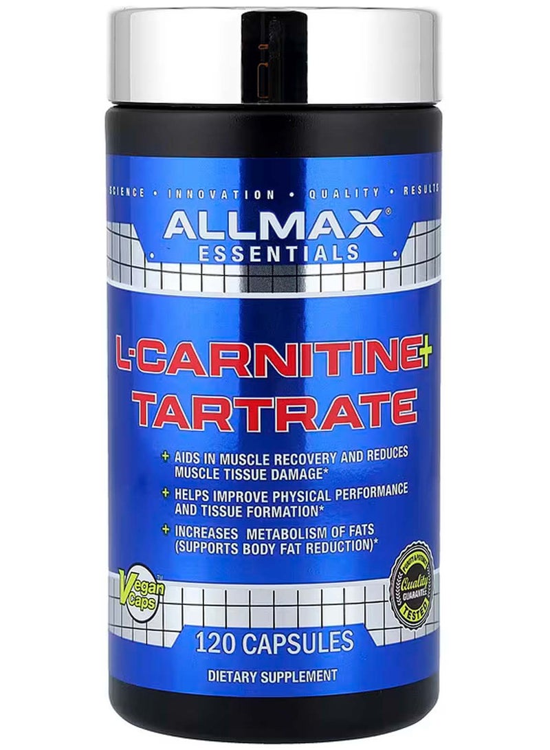 أول ماكس ل-كارنيتين + طرطرات، يساعد على زيادة الكتلة العضلية بدون دهون - 120 كبسولة - Image 1